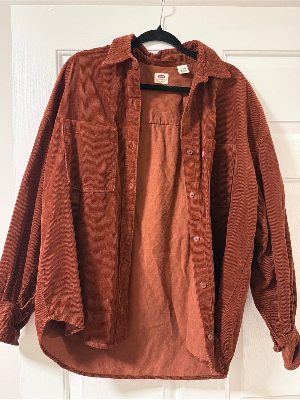Levi's Rust Corduroy Utility Jacket - Burnt Orange